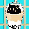 boba tea blob cat
